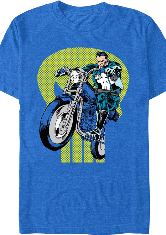 Punisher Motorcycle Marvel Comics T-Shirt - main product image
