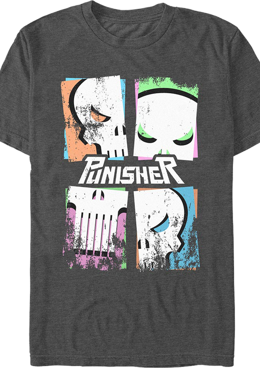 Punisher Pop Art Logo Marvel Comics T-Shirt - main product image