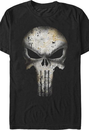 Punisher Rusted Skull Logo Marvel Comics T-Shirt