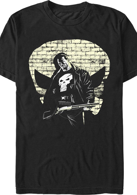 Punisher Skull Spotlight Marvel Comics T-Shirt - main product image