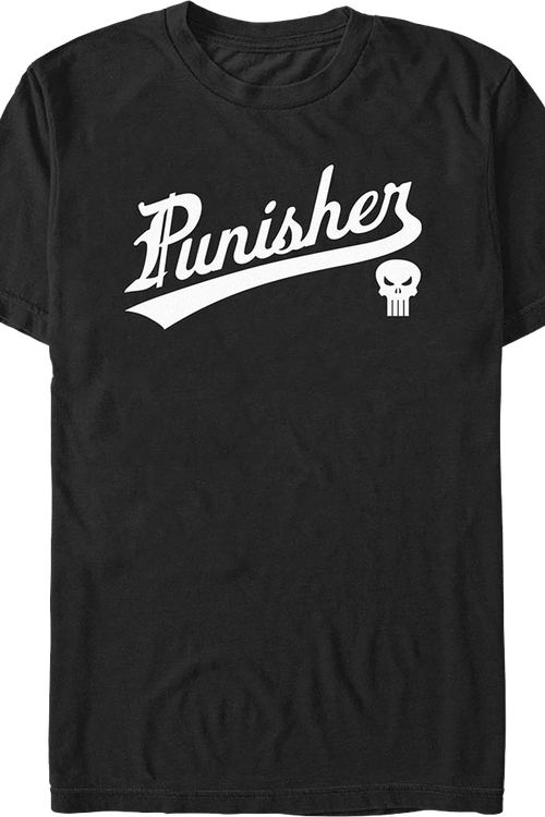 Punisher Sports Logo Marvel Comics T-Shirtmain product image