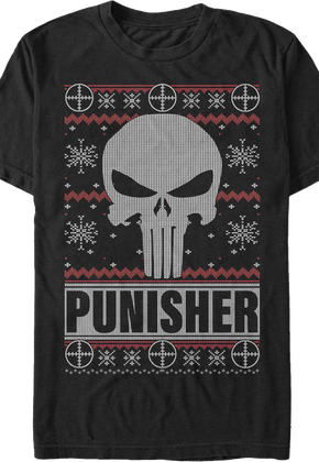 Punisher Ugly Faux Knit Marvel Comics T-Shirt