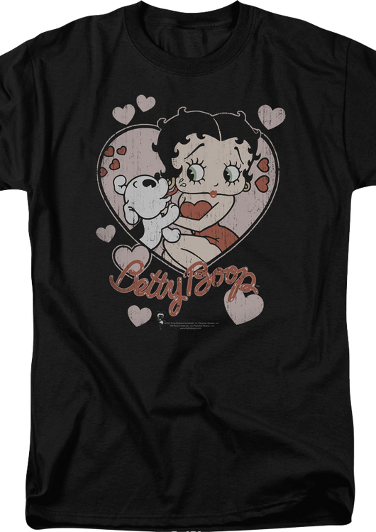 Puppy Love Betty Boop T-Shirt - main product image