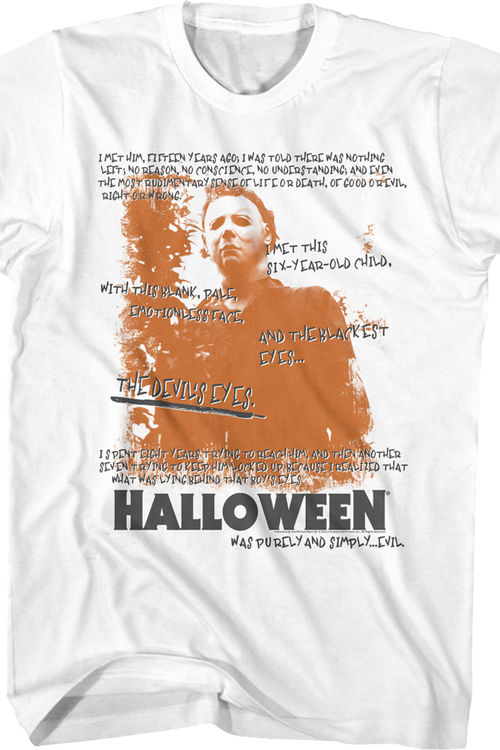 Purely And Simply Evil Halloween T-Shirt - main product image