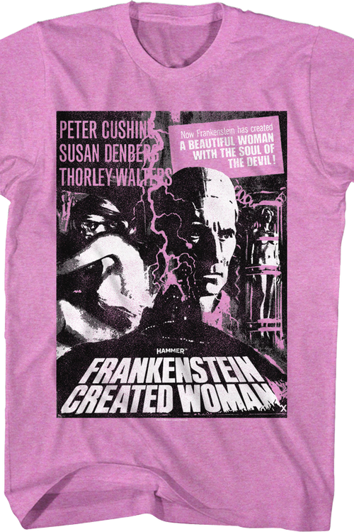 Purple Frankenstein Created Woman Hammer Films T-Shirtmain product image