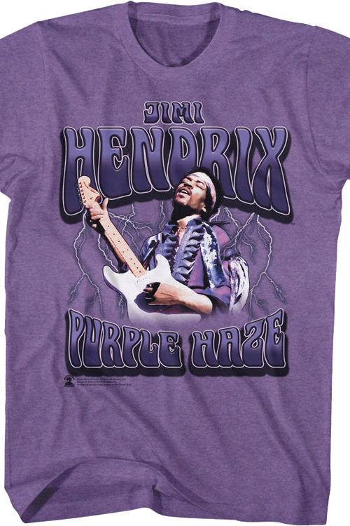 Purple Haze Lightning Jimi Hendrix T-Shirtmain product image