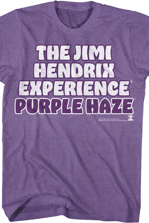 Purple Haze The Jimi Hendrix Experience T-Shirtmain product image