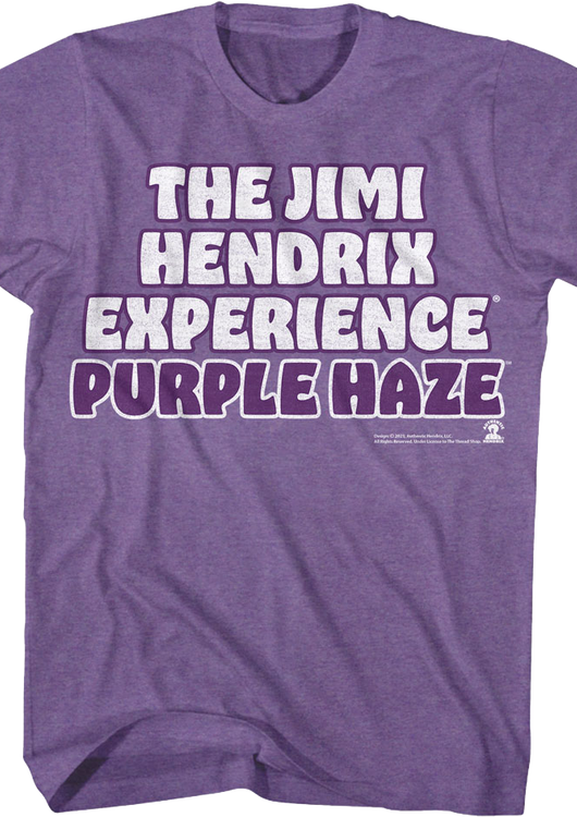 Purple Haze The Jimi Hendrix Experience T-Shirt - main product image