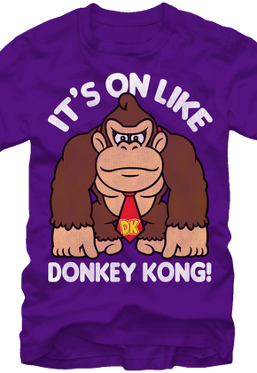 Purple It's On Like Donkey Kong T-Shirt