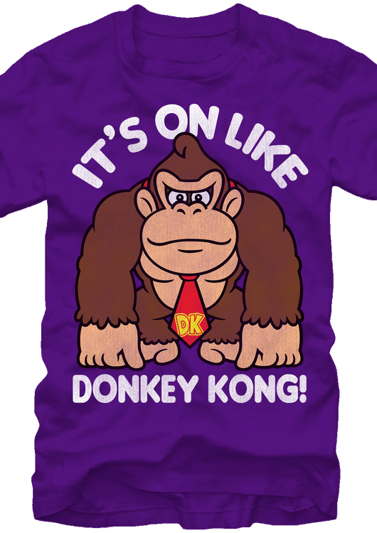 Purple It's On Like Donkey Kong T-Shirt - main product image