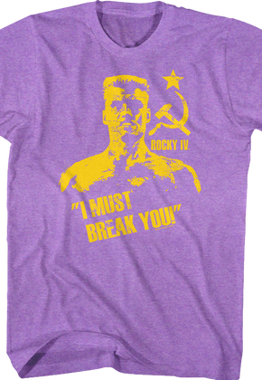 Purple Heather Ivan Drago Rocky T-Shirt