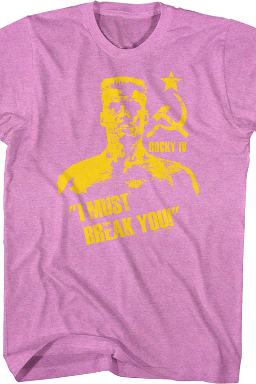Purple Ivan Drago Rocky T-Shirtmain product image