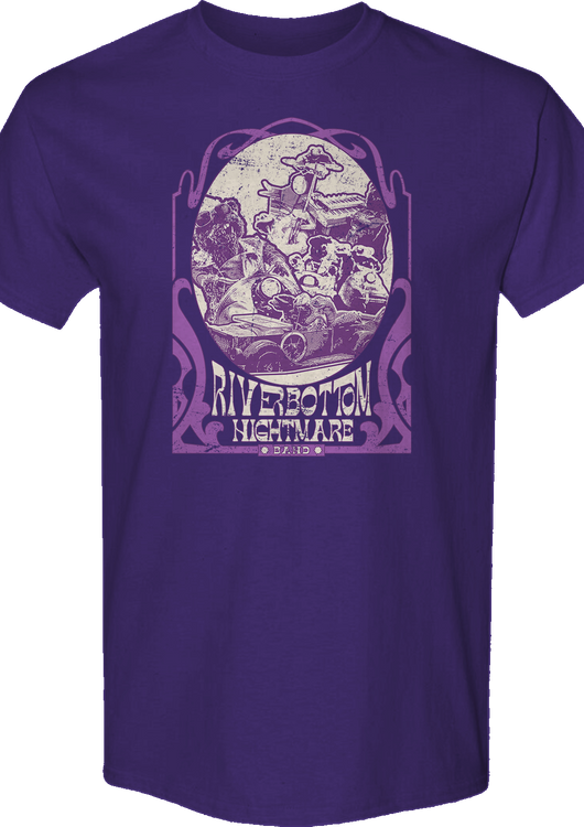 Purple Riverbottom Nightmare Band Emmet Otter T-Shirt - main product image