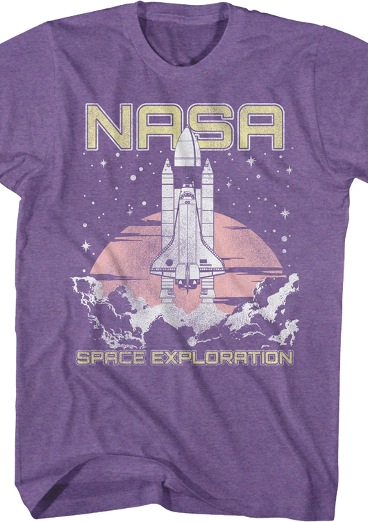 Purple Space Exploration NASA T-Shirt - main product image