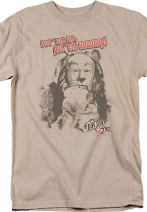 Put 'Em Up Cowardly Lion Wizard Of Oz T-Shirt