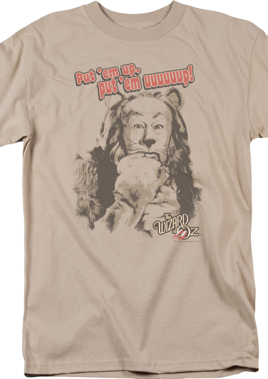 Put 'Em Up Cowardly Lion Wizard Of Oz T-Shirt - main product image