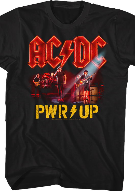 PWR UP Band Photo ACDC Shirt - main product image