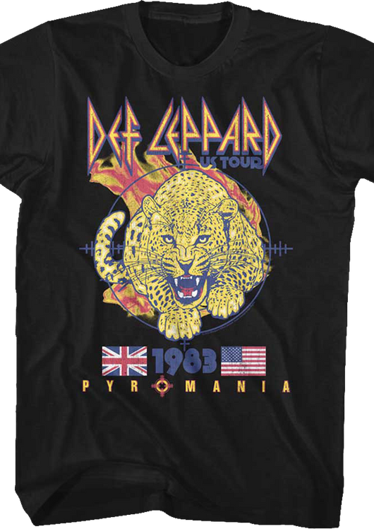 Pyromania 1983 US Tour Def Leppard T-Shirt - main product image