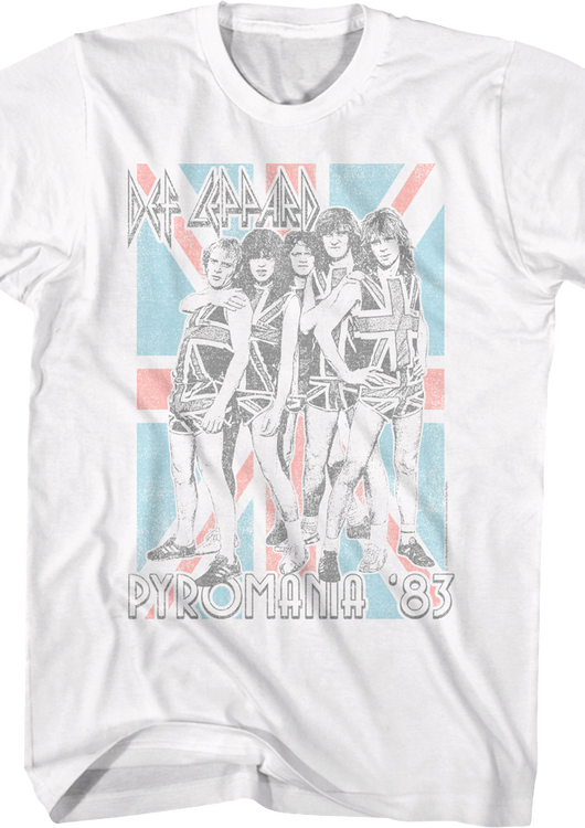 Pyromania '83 Flag Def Leppard T-Shirt - main product image