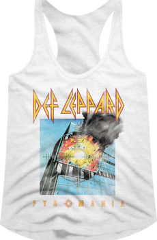 Ladies Pyromania Def Leppard Racerback Tank Top