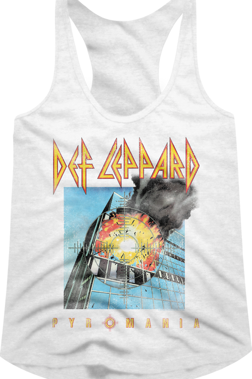 Ladies Pyromania Def Leppard Racerback Tank Topmain product image