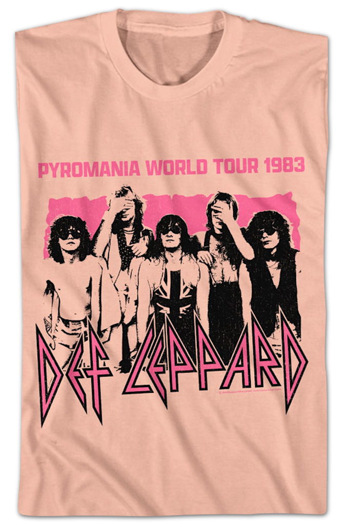 Buy Vintage Def Leppard T-shirt, 1983 Pyromania Tour Online in India