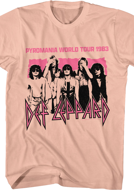 Pyromania World Tour 1983 Def Leppard T-Shirt - main product image