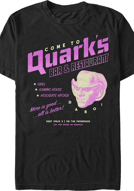 Quark's Bar & Restaurant Star Trek: Deep Space Nine T-Shirt - main product image