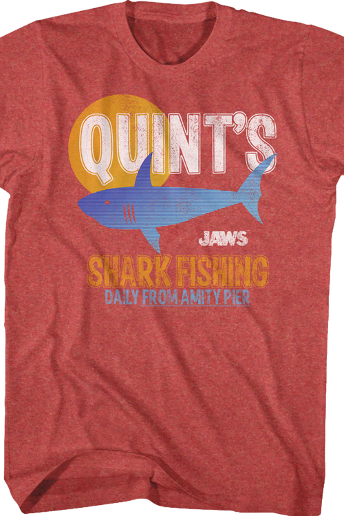 Quint's Shark Fishing Daily From Amity Pier Jaws T-Shirtmain product image