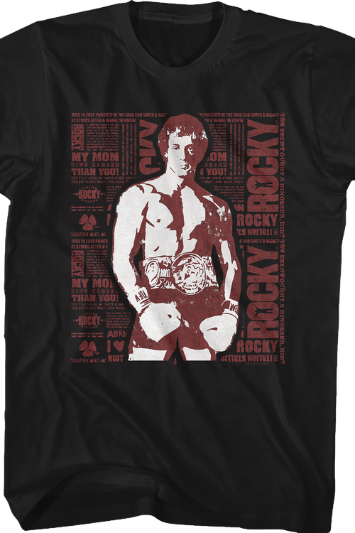Quote Collage Rocky T-Shirtmain product image