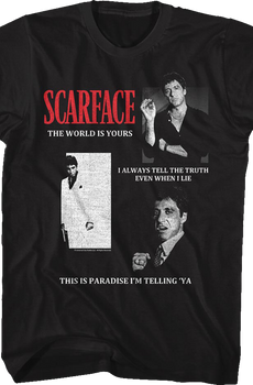 Quotes Collage Scarface T-Shirt