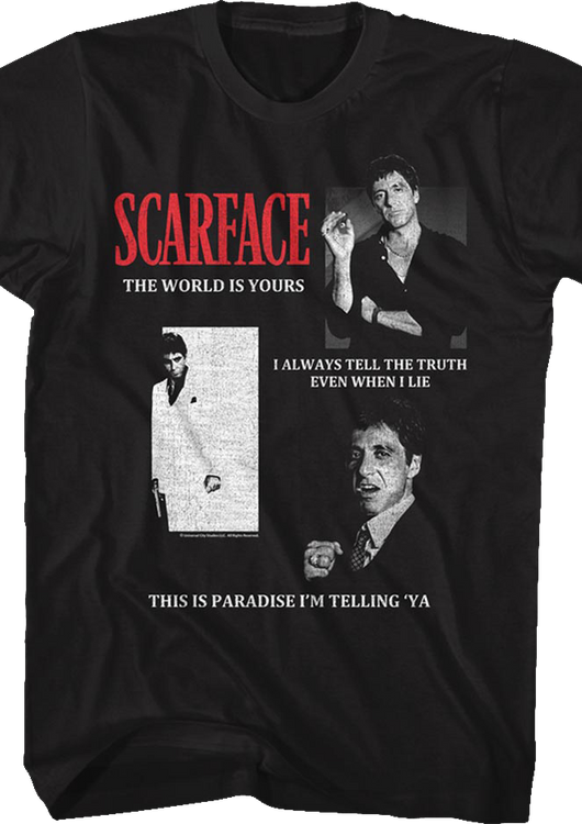 Quotes Collage Scarface T-Shirt - main product image