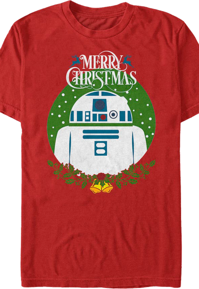 R2-D2 Merry Christmas Star Wars T-Shirt