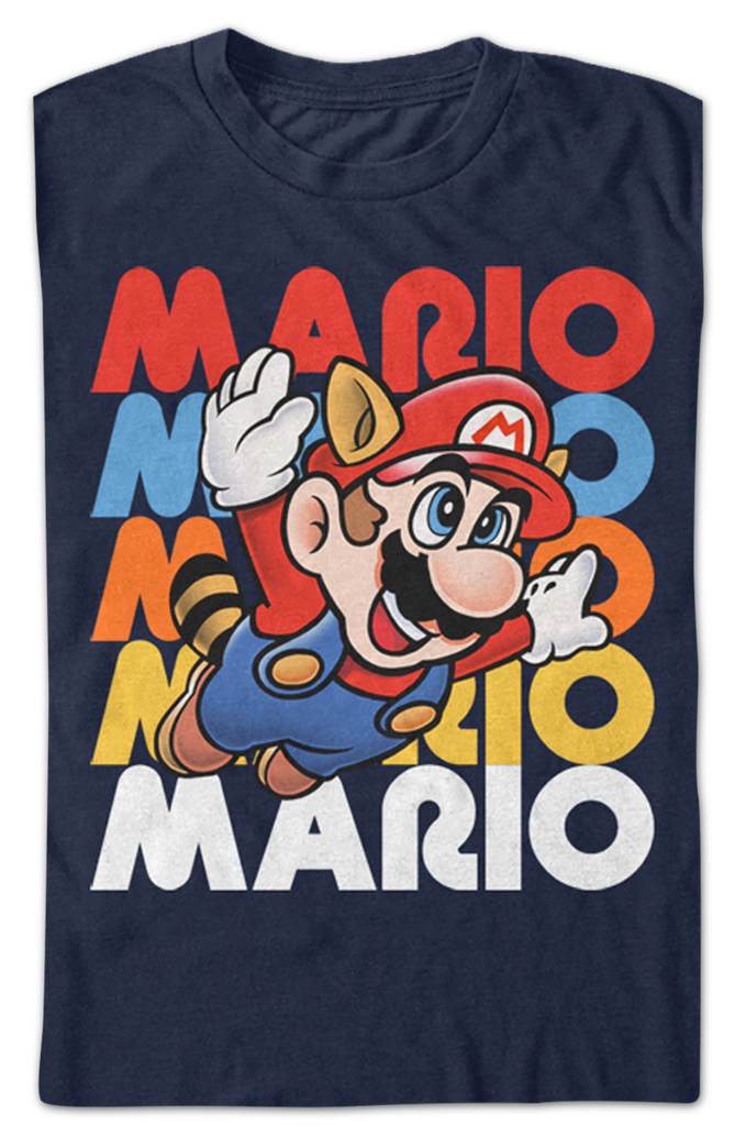 Raccoon Mario TShirt Super Mario Bros. Mens TShirt