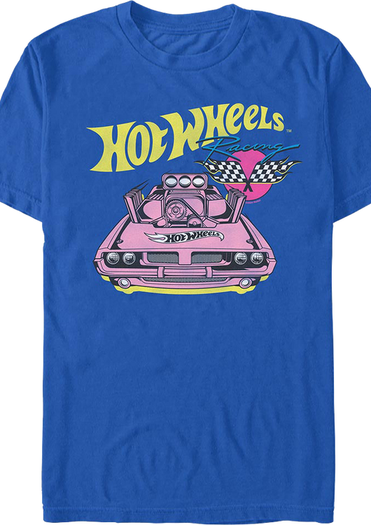 Racing Checkered Flags Hot Wheels T-Shirt - main product image