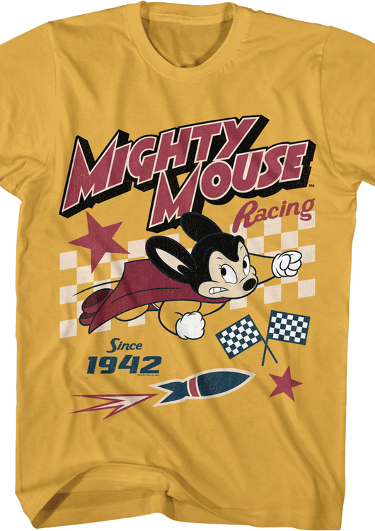 Racing Since 1942 Mighty Mouse T-Shirt - main product image