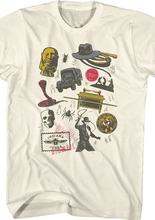 Raiders of the Lost Ark Icons Indiana Jones T-Shirt - main product image