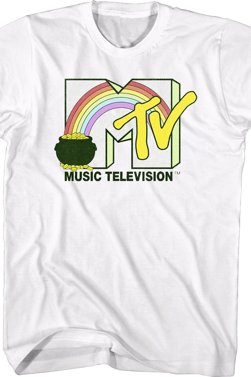 Rainbow And Pot Of Gold Logo MTV Shirtmain product image