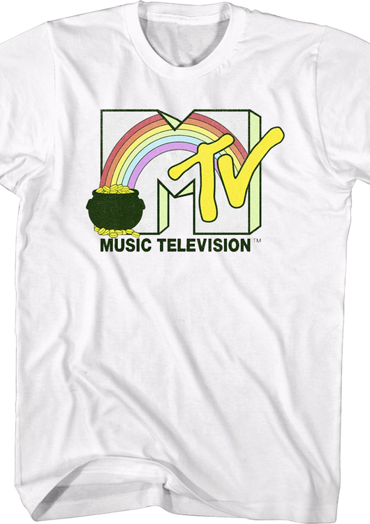 Rainbow And Pot Of Gold Logo MTV Shirt - main product image