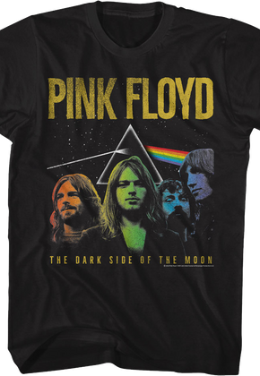 Rainbow Colors Dark Side of the Moon Pink Floyd T-Shirt
