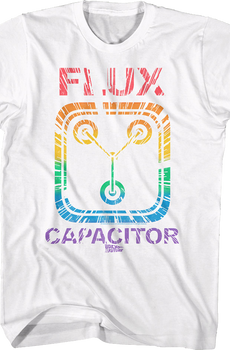 Rainbow Flux Capacitor Back To The Future T-Shirt