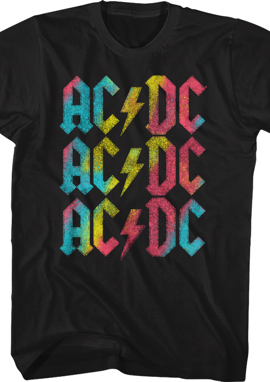 Rainbow Logo ACDC T-Shirt - main product image