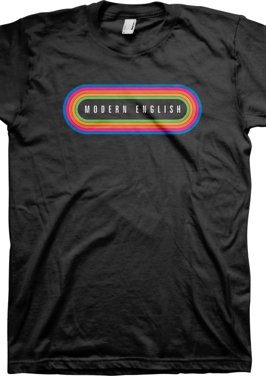 Rainbow Logo Modern English T-Shirt - main product image