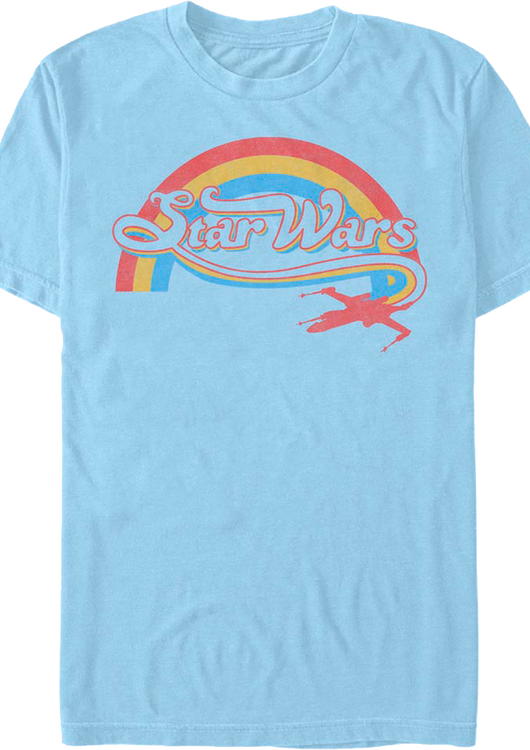 Rainbow X-Wing Logo Star Wars T-Shirt - main product image