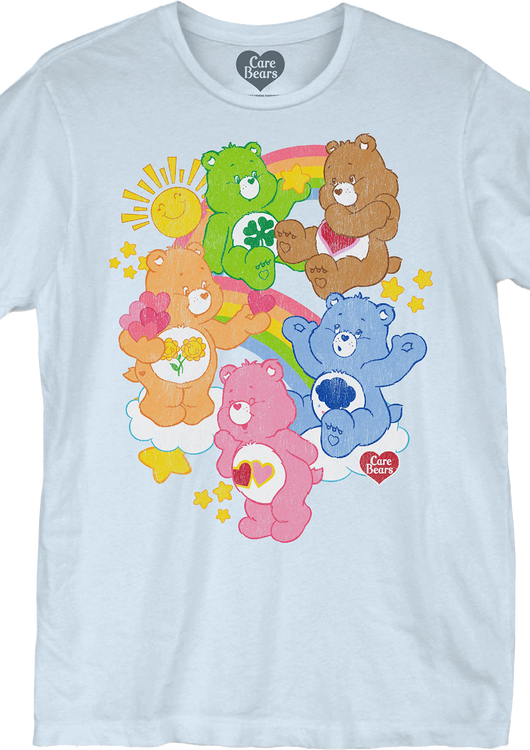 Rainbow Party Care Bears T-Shirt - main product image