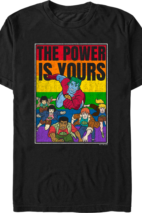 Rainbow Power Is Yours Captain Planet T-Shirtmain product image