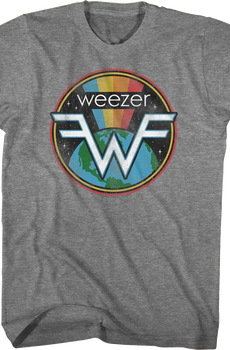 Rainbow Space Logo Weezer T-Shirt