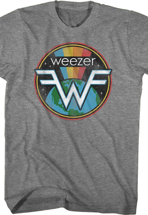 Rainbow Space Logo Weezer T-Shirt