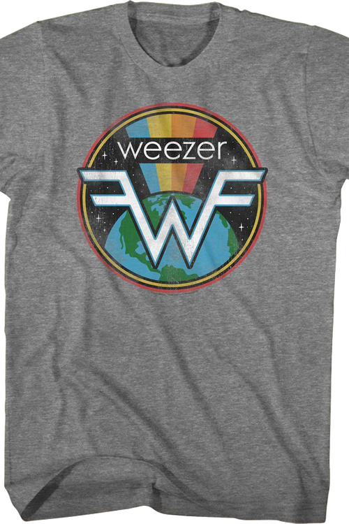 Rainbow Space Logo Weezer T-Shirt - main product image