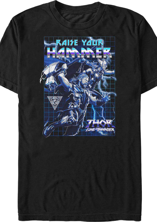 Raise Your Hammer Thor Love And Thunder Marvel Comics T-Shirt - main product image